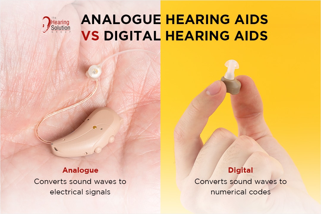 Comparison between analogue and digital hearing aids