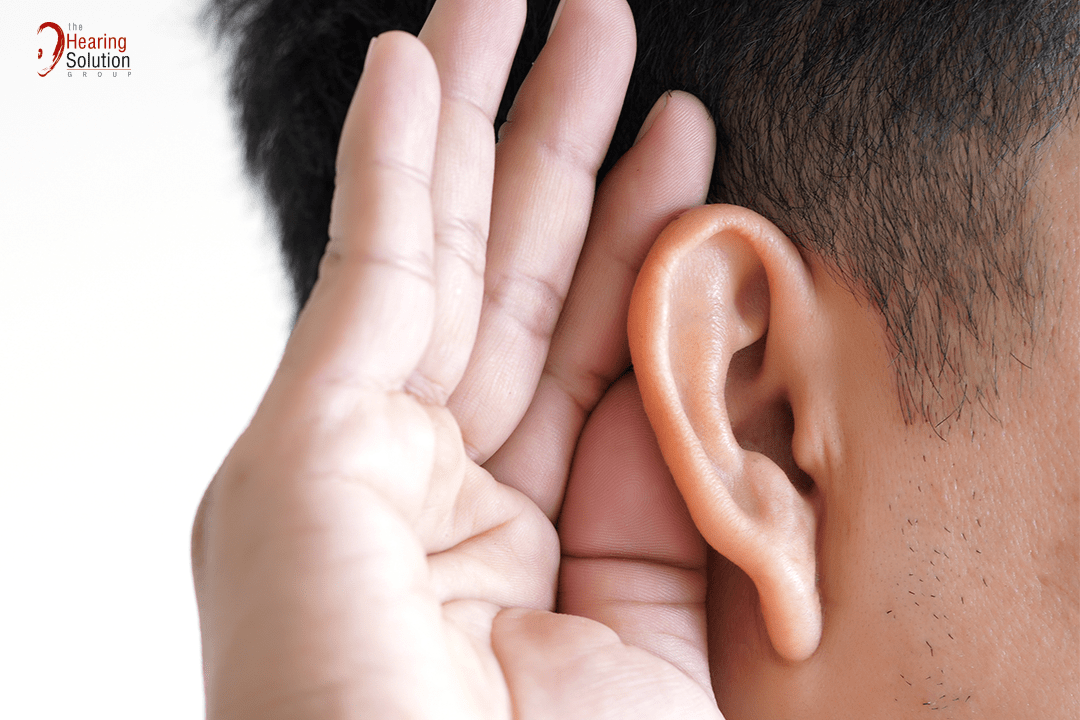 Hand Cupping the back of ear